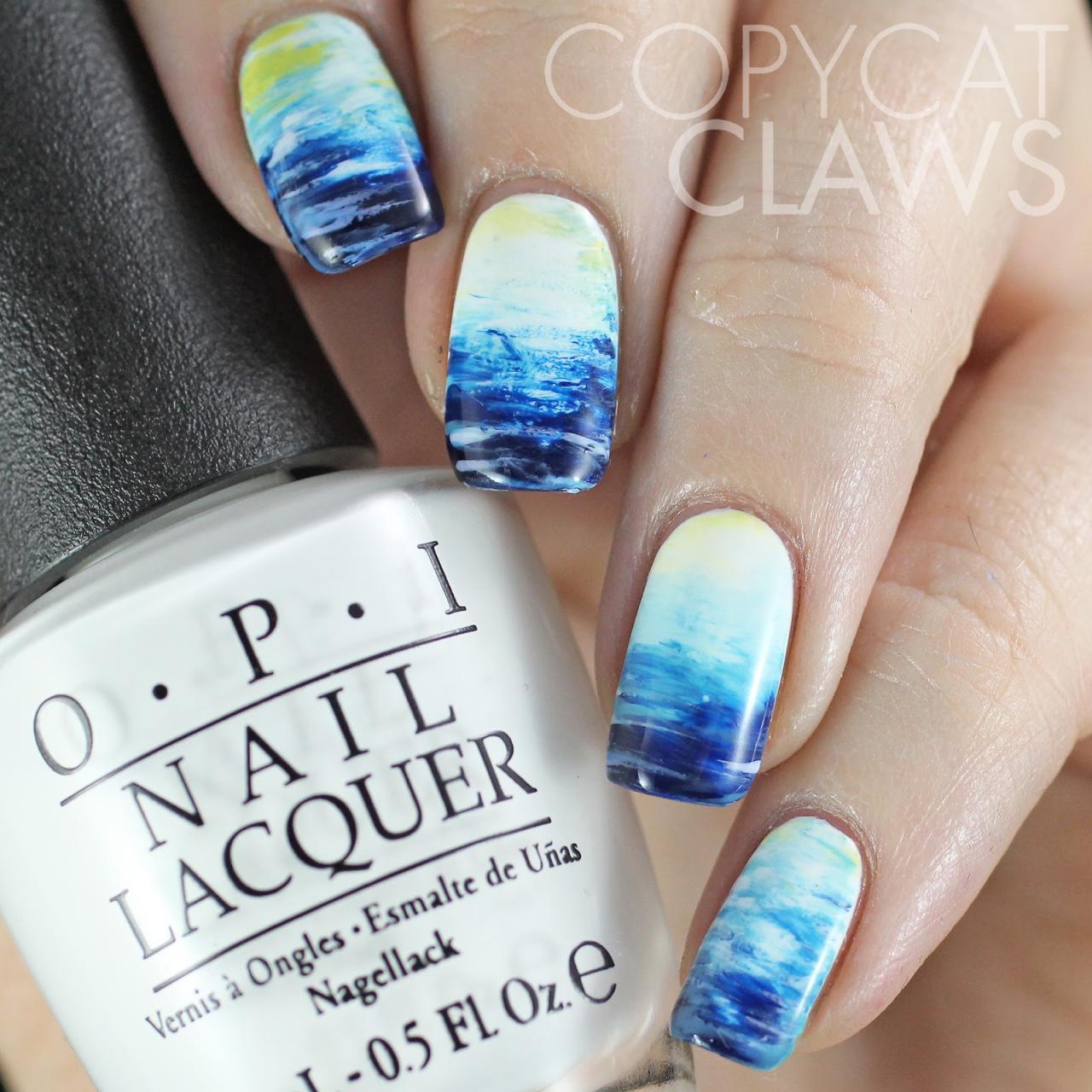 Copycat Claws: The Digit-al Dozen does Nature: Day 3 Fan Brush Ocean ...
