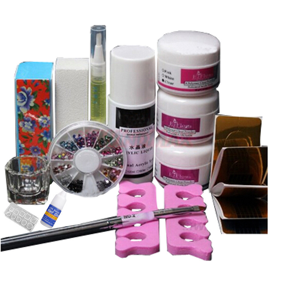 Aliexpress.com : Buy Nail Art Kits Basic DIY Set Powder Nail Art ...
