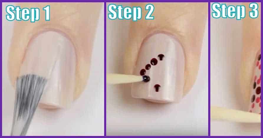 Using toothpick for nail art