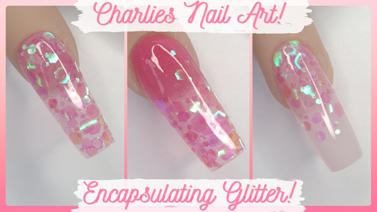 Acrylic Nails Tutorial | Encapsulated Glitter Design - YouTube Acrylic Nails Tutorial | Encapsulated Glitter Design - YouTube