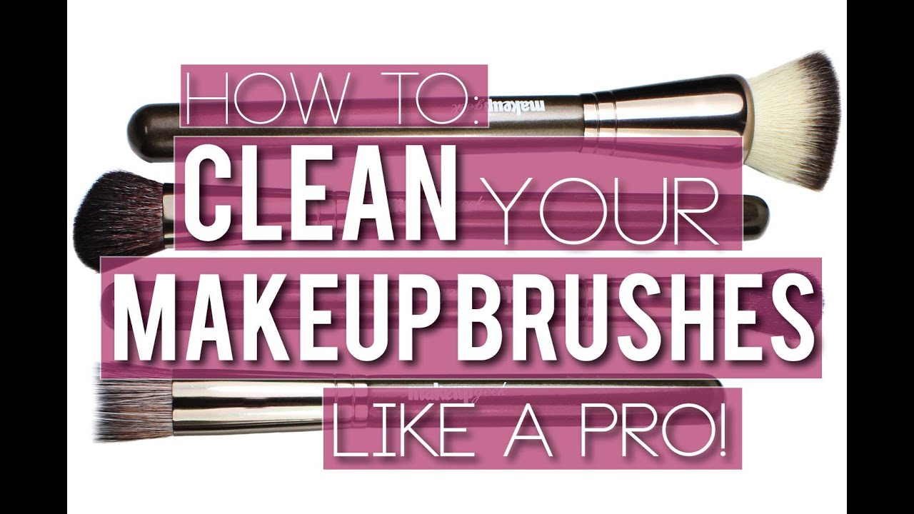 HOW TO CLEAN MAKEUP BRUSHES | For personal use and makeup artist use ...